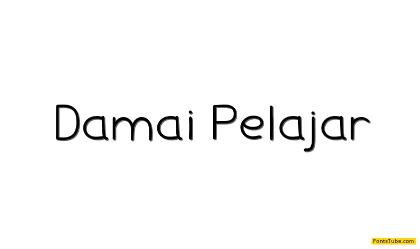 Damai Pelajar Font