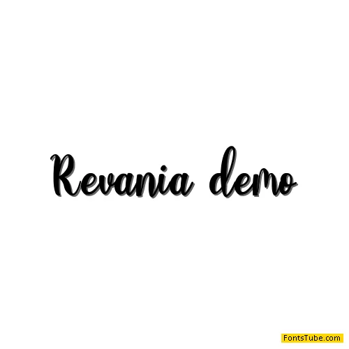 Revania demo Font