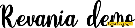 Revania demo Font