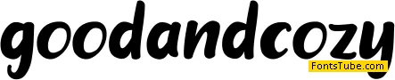 good and cozy Font