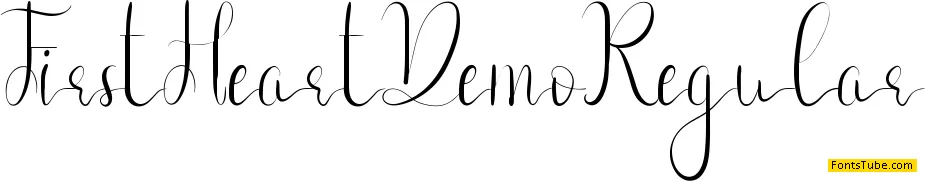 First Heart Demo Font
