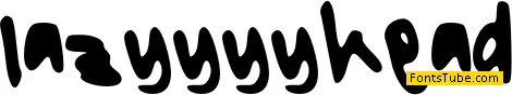 lazyyyyhead Font