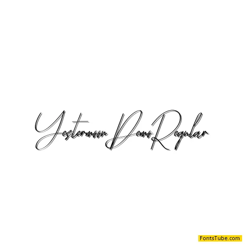 Yestermoon Demo Font