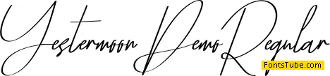 Yestermoon Demo Font