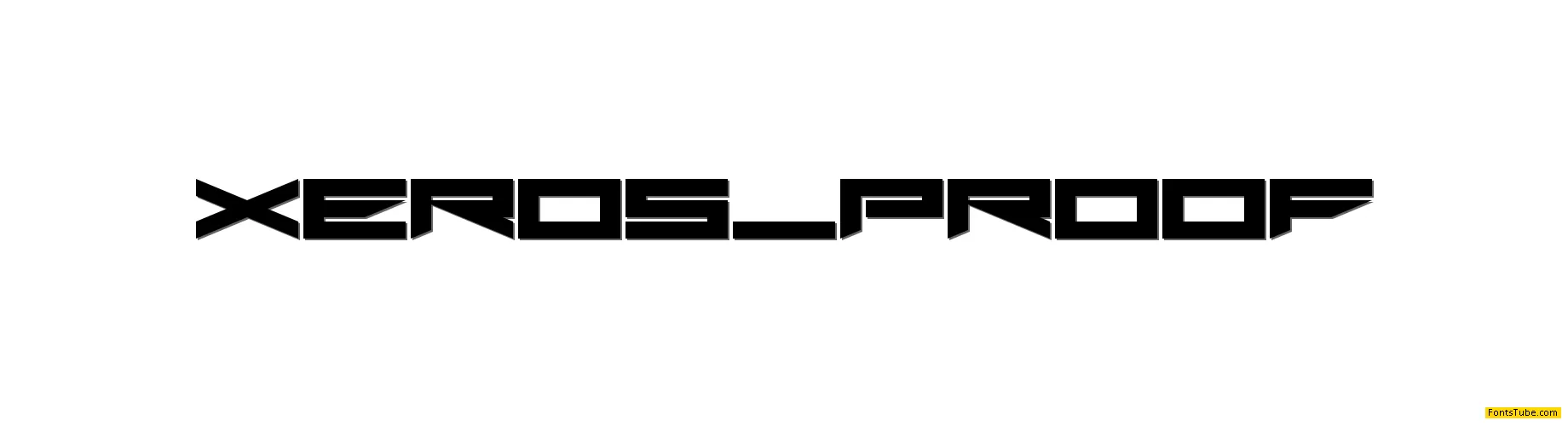 Xero's Proof Font