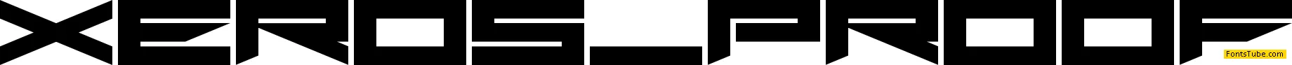 Xero's Proof Font