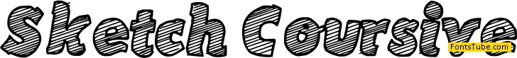 Sketch Coursive Font