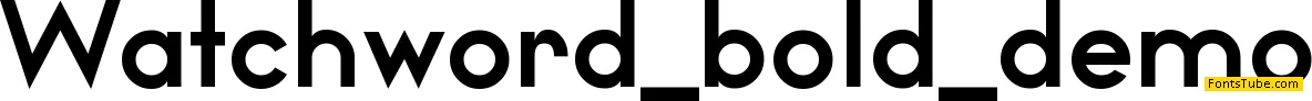 Watchword Demo Font Family