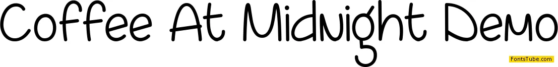 Coffee At Midnight Demo Font