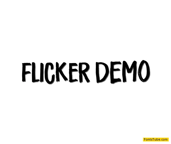 Flicker DEMO Font