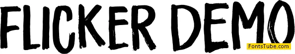 Flicker DEMO Font