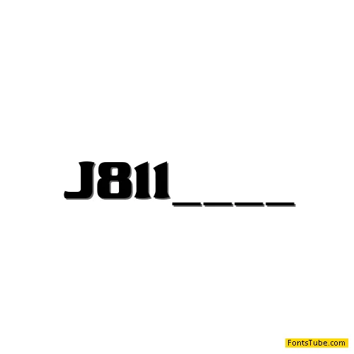 James Eight Eleven Font