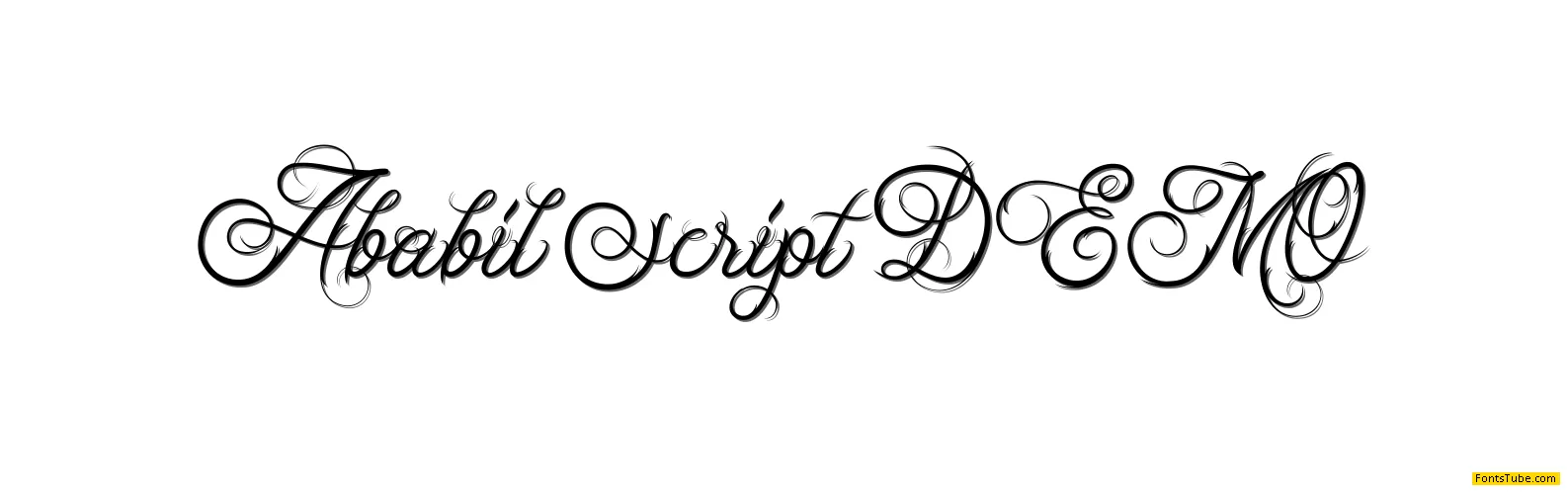 Ababil Script DEMO Font