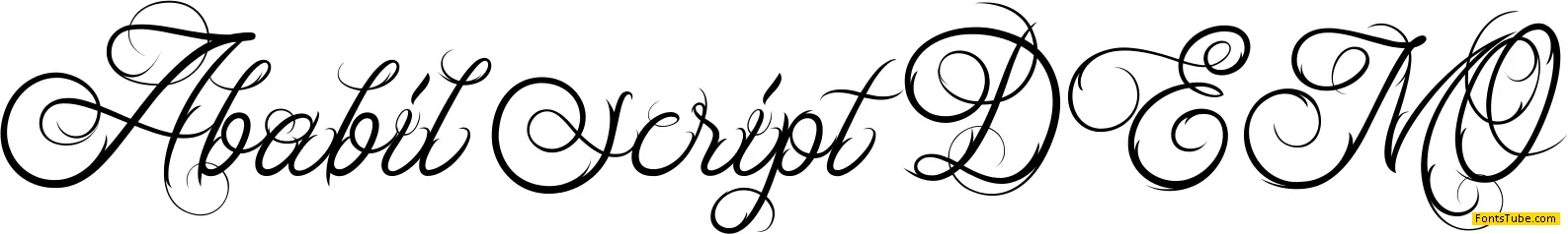Ababil Script DEMO Font