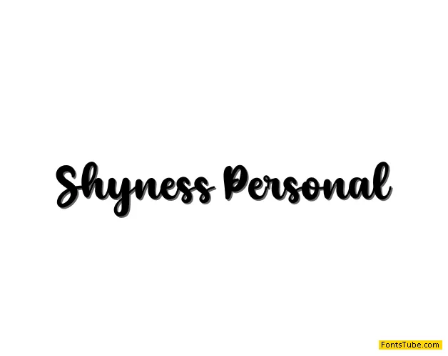 Shyness Font