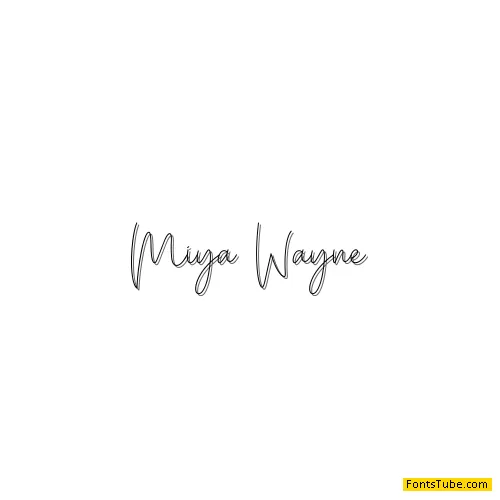 Miya Wayne Font