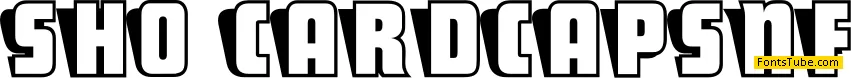ShoCard Caps NF Font