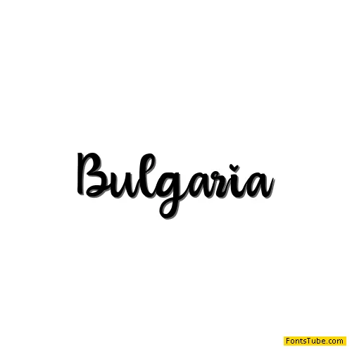 Bulgaria Font