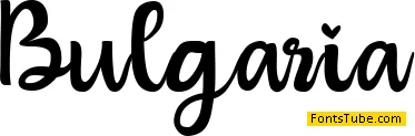 Bulgaria Font
