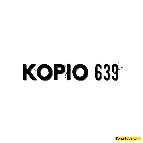 Kopio 639 Font