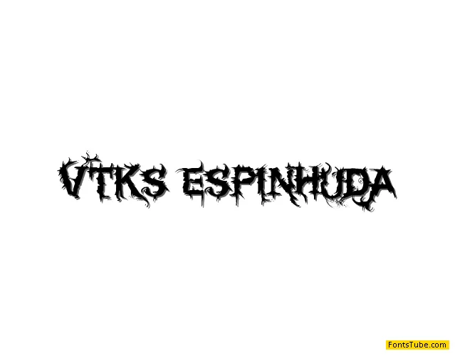 Vtks espinhuda Font