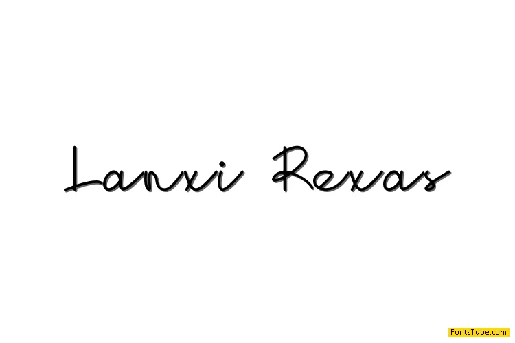 Lanxi Rexas Font