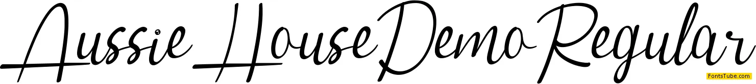 Aussie House Demo Font