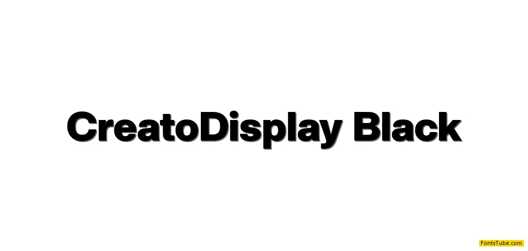 Creato Display Font Family