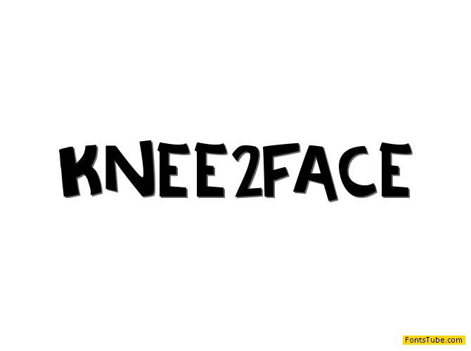 Knee to the face Font