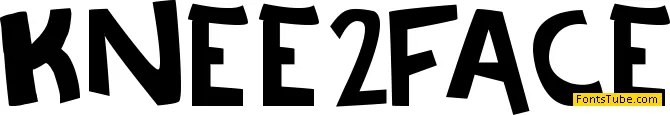 Knee to the face Font