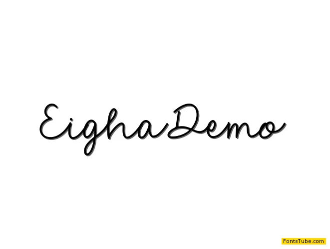 Eigha Demo Font