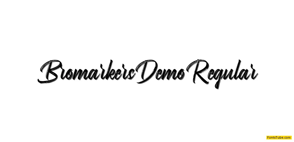 Bromarkers Demo Font