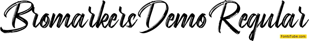 Bromarkers Demo Font