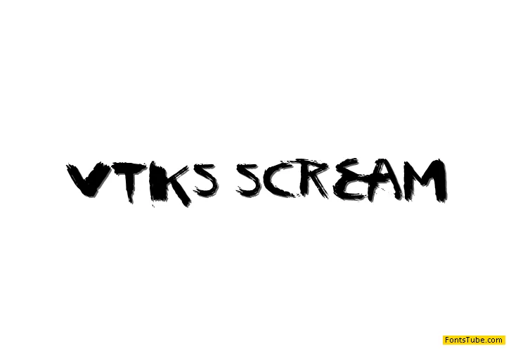vtks scream Font