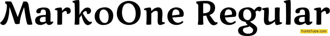 Marko One Font