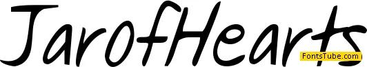 Jar of Hearts Font