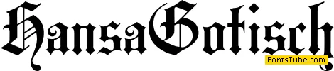 Hansa Gotisch Font