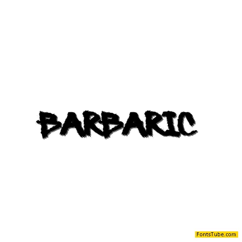 Barbaric Font