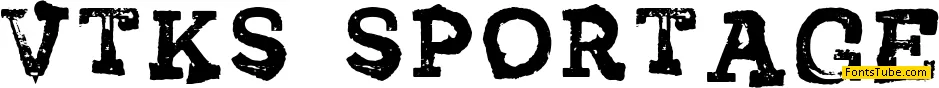 Vtks Sportage Font