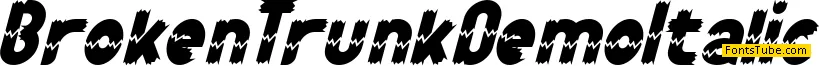 Broken Trunk Demo Font Family