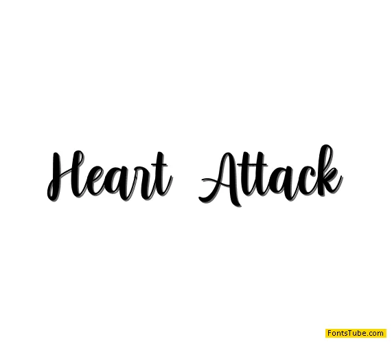 Heart Attack Font