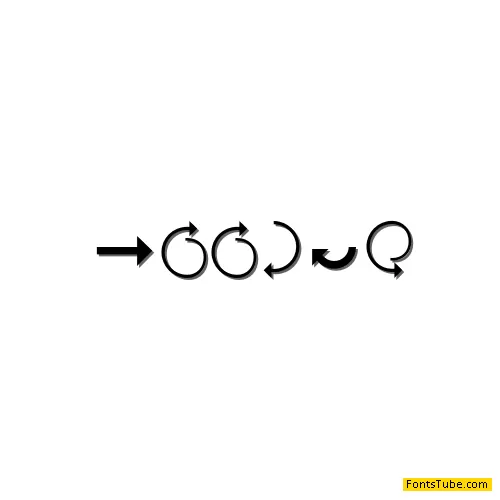 Arrows Font