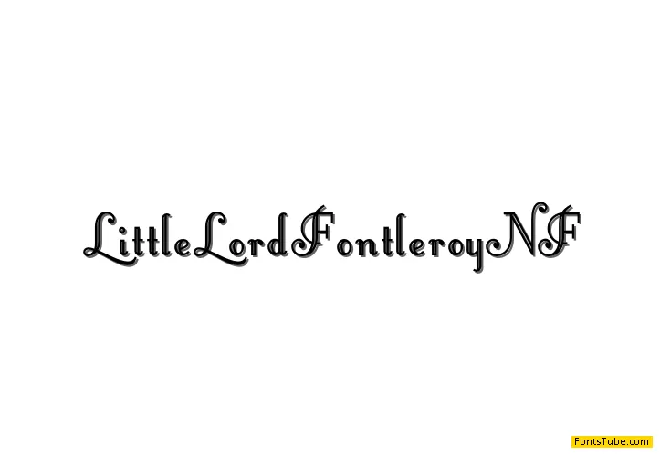 Little Lord Fontleroy NF Font