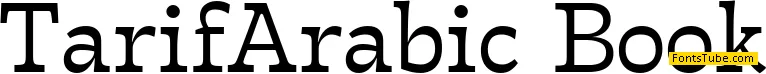 Tarif Arabic Font Family