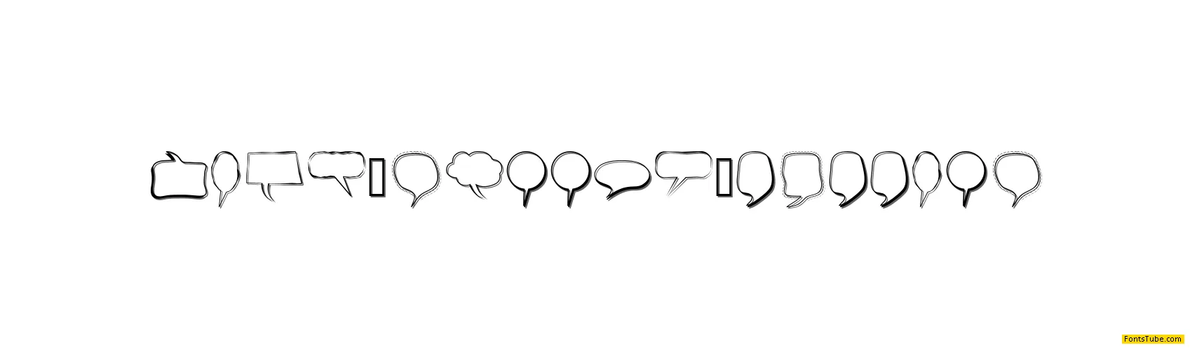 Alin Speech Bubbles Font