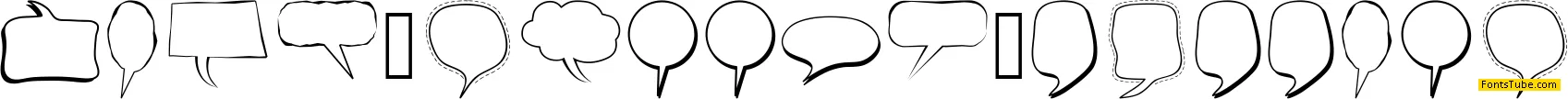 Alin Speech Bubbles Font