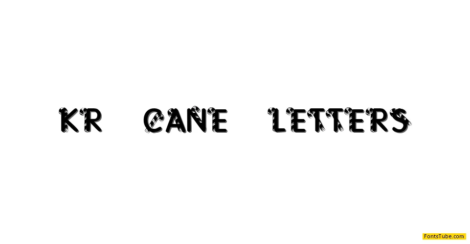 KR Cane Letters Font