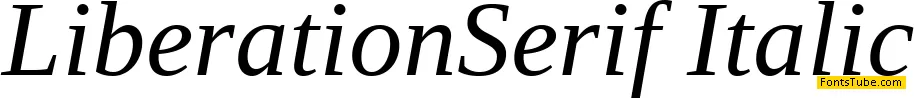 Liberation Serif Font Family