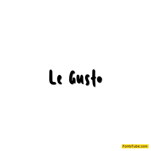 Le Gusto Font