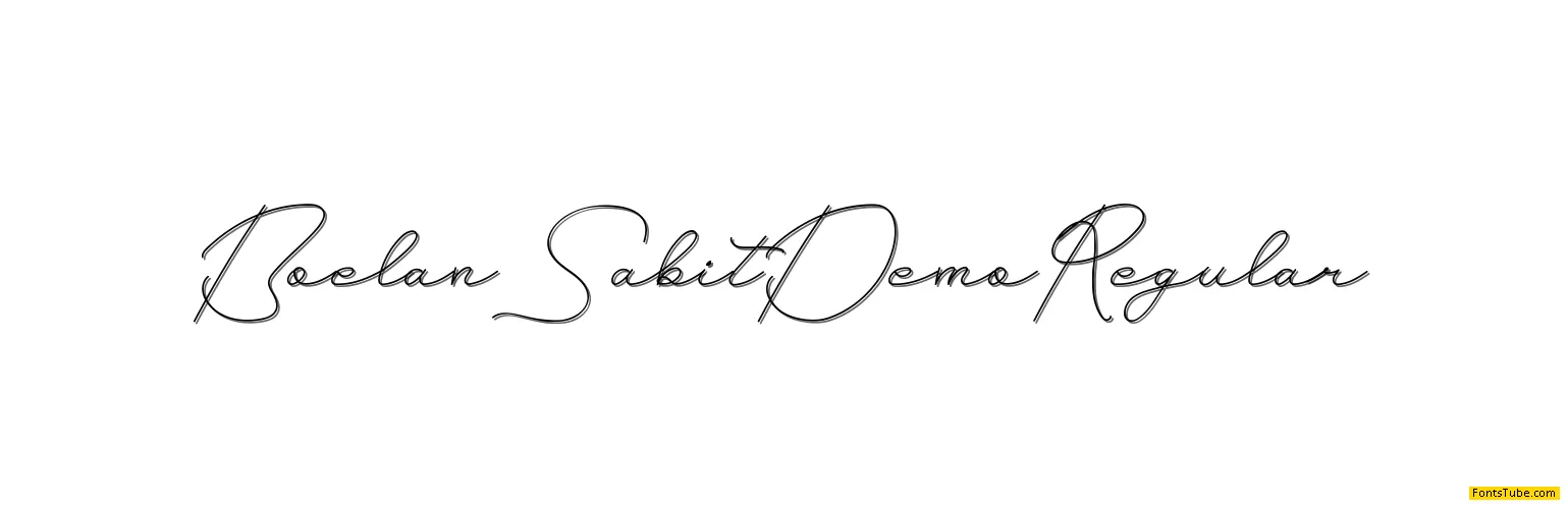 Boelan Sabit Demo Font Family